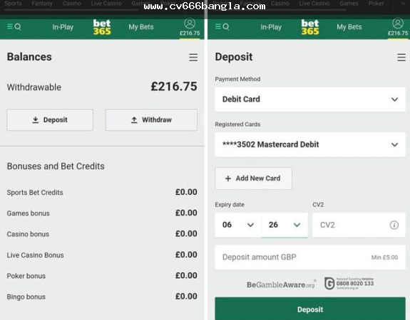 BDT betting deposit করার আগে জমা ও উত্তোলন যাচাই